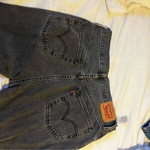 Black/Gray denim, Levi, 501 jeans